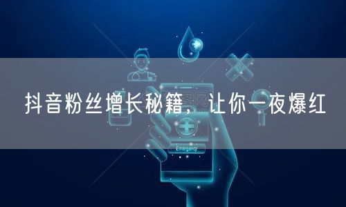 抖音粉丝增长秘籍，让你一夜爆红